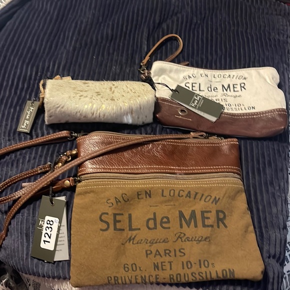 Myra Crossbody w/wristlet & cosmetic bag - Picture 1 of 4